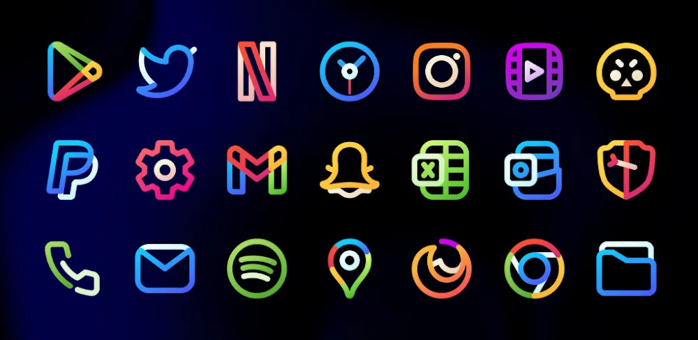 Aline: bold linear icon pack v3.3.7 APK (Full Version)