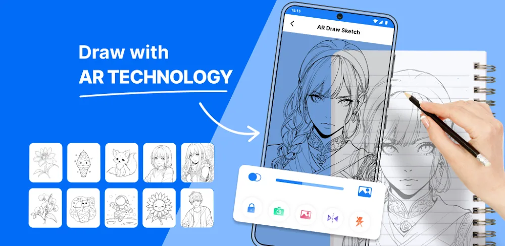 AR Draw Sketch v2.1.1 MOD APK (Premium Unlocked)