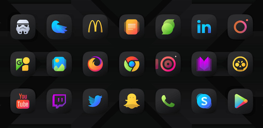 Athena Dark Icon Pack v40.60.27 APK (Full Version)