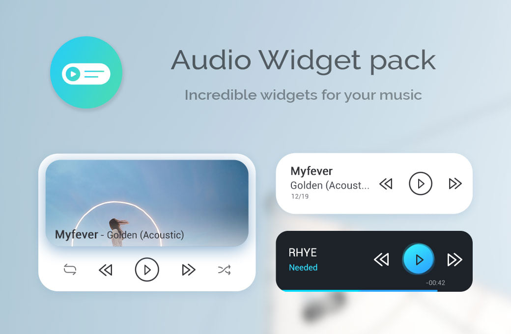 Audio Widget Pack v2.5.1 MOD APK (Premium Unlocked)