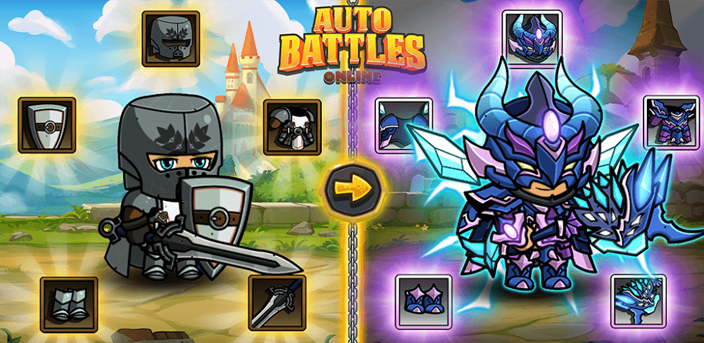 Auto Battles Online v2411 MOD APK (Damage, Defense, Attack Speed)
