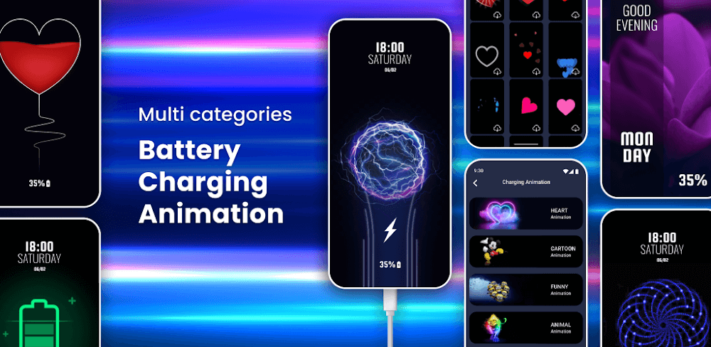 Battery Charging Animation v1.4.10 MOD APK (Premium Unlocked)