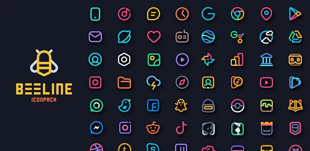 BeeLine Icon Pack v5.8 APK (Full Version)