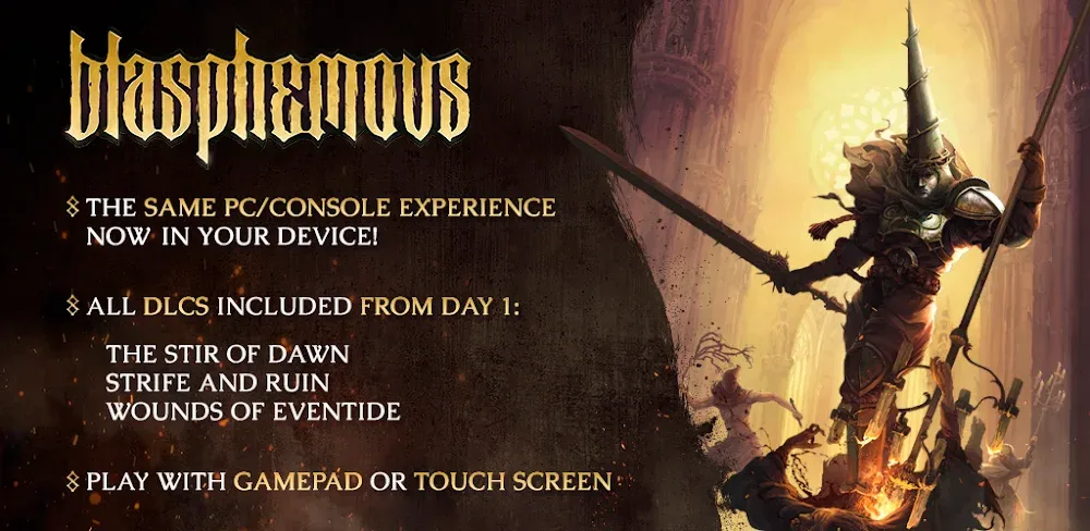 Blasphemous v1.9.0 APK (MOD: Unlimited Money, Immortality)