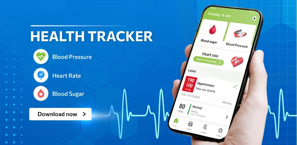 Health Tracker v1.0.50 MOD APK (Premium Unlocked)