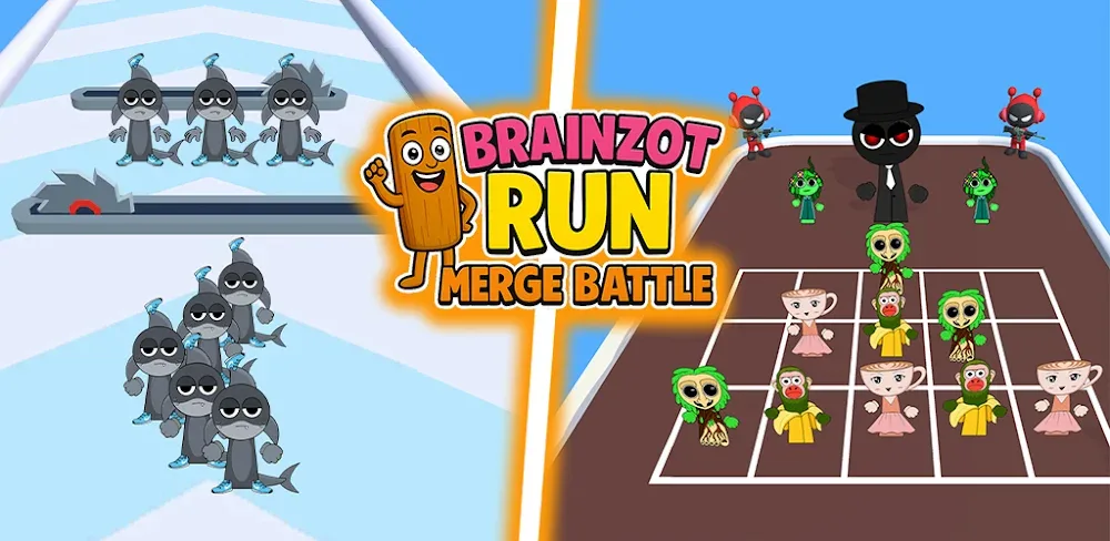 Brainzot Run: Merge Battle v0.1.7 MOD APK (Free Rewards)