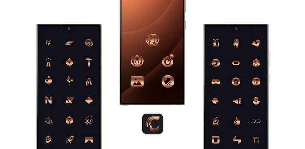 Bronze Copper Icon Pack v5.9 APK (Full Version)