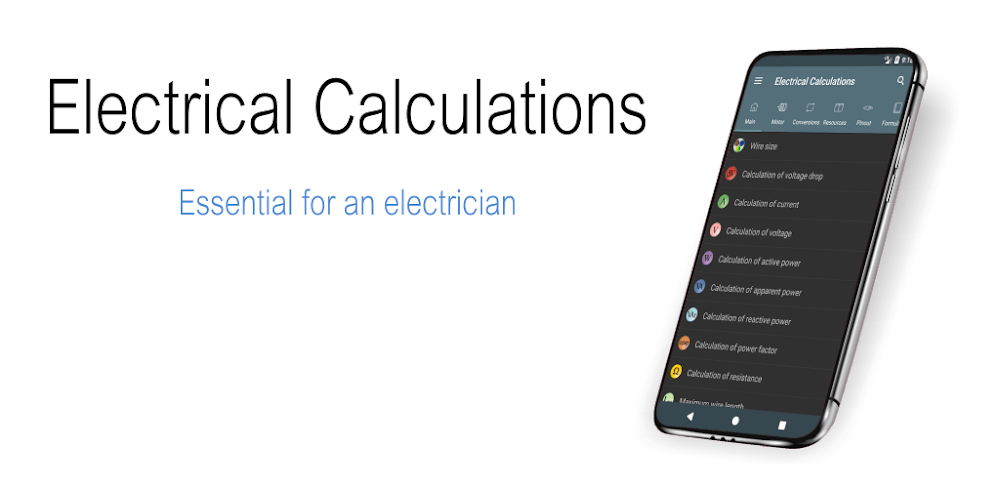 Electrical Calculations v11.0.3.1 MOD APK (Premium Unlocked)