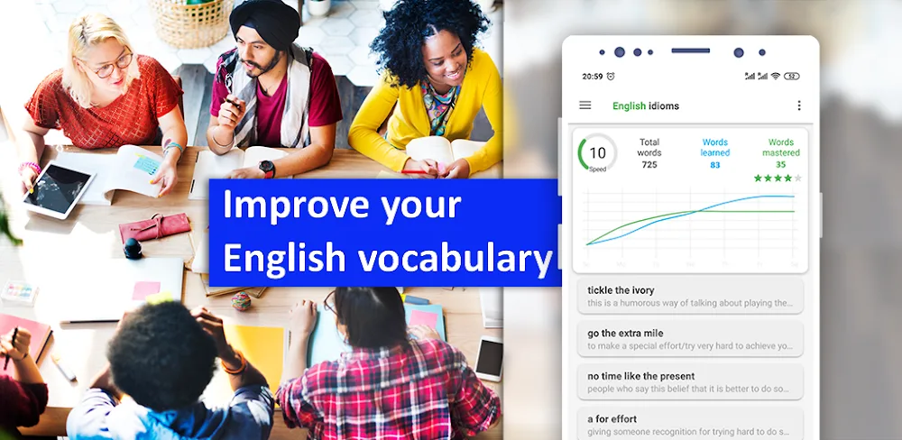 English Idioms & Slang Phrases v2.0.4 MOD APK (Premium Unlocked)