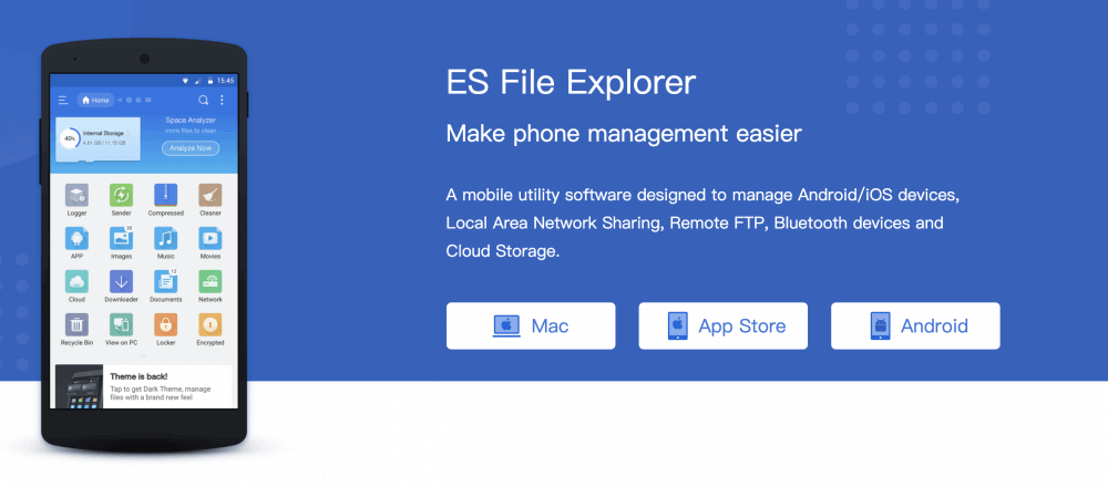 ES File Explorer v4.4.3.4 MOD APK (Premium Unlocked)