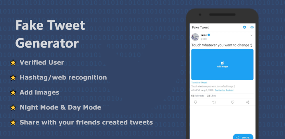 Fake Tweet v2.9.2 MOD APK (Premium Unlocked)