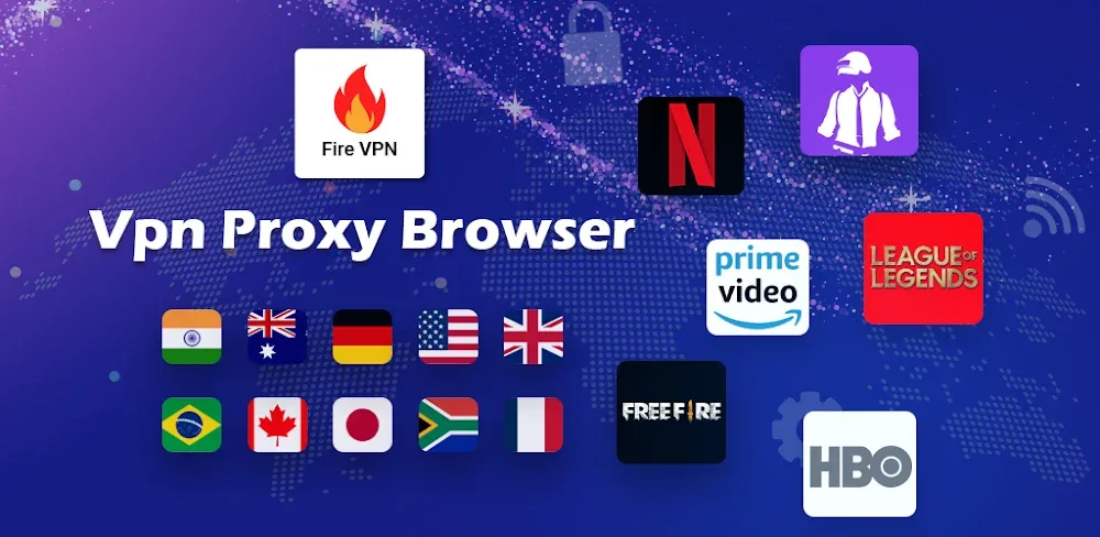 Fire VPN v63.10.8 MOD APK (Premium Unlocked)