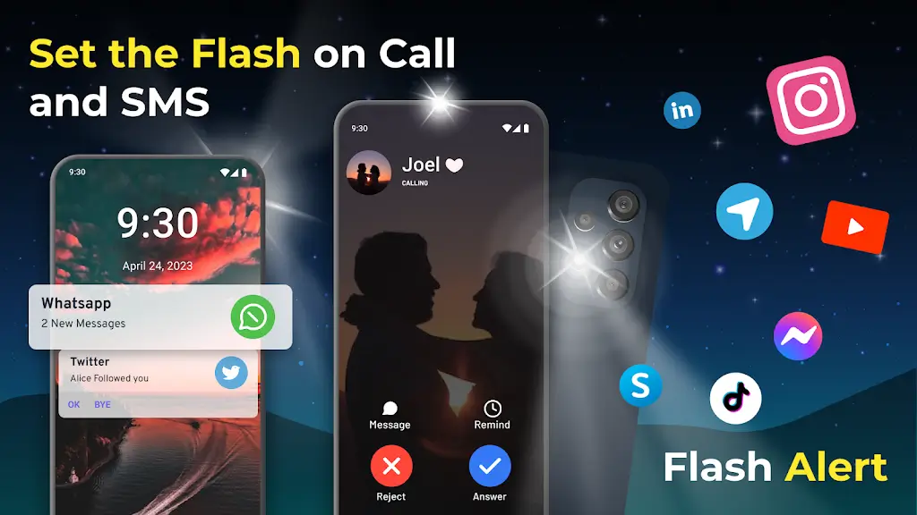Flash on Call v1.2.3 MOD APK (Premium Unlocked)