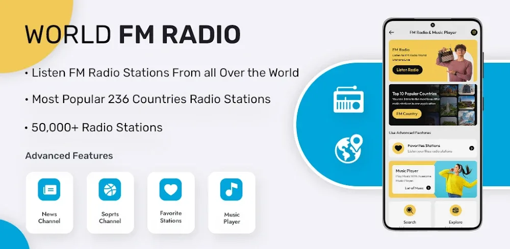FM Radio Player v7.0.1 MOD APK (Premium Unlocked)