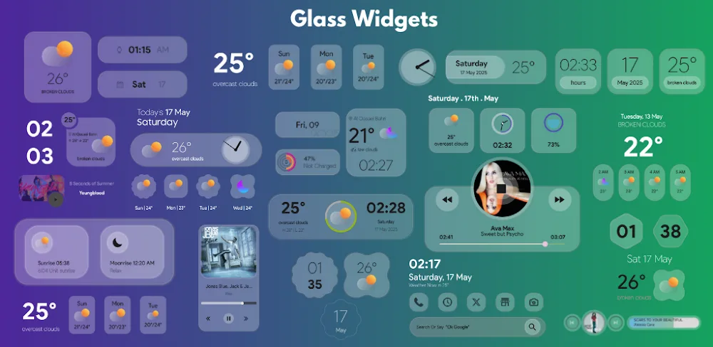Glass Widgets v1.2 APK (Full Version)