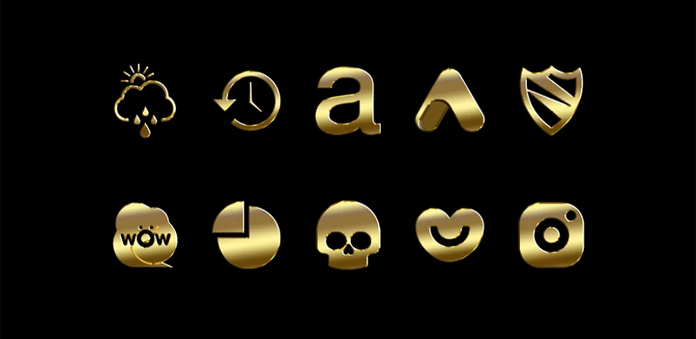 Gold-PD Icon Pack v1.6 APK (Full Version)