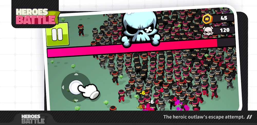 Heroes battle v3.4.4 MOD APK (Menu, God Mode)