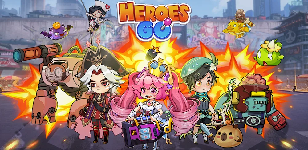 Heroes Go v1.0.015 MOD APK (High Speed, Max Bag Limit, Ads Removed)