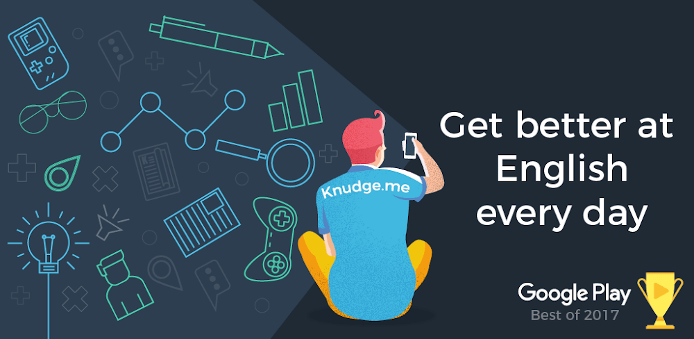 Knudge.me – Improve English v3.16.0 MOD APK (Premium Unlocked)