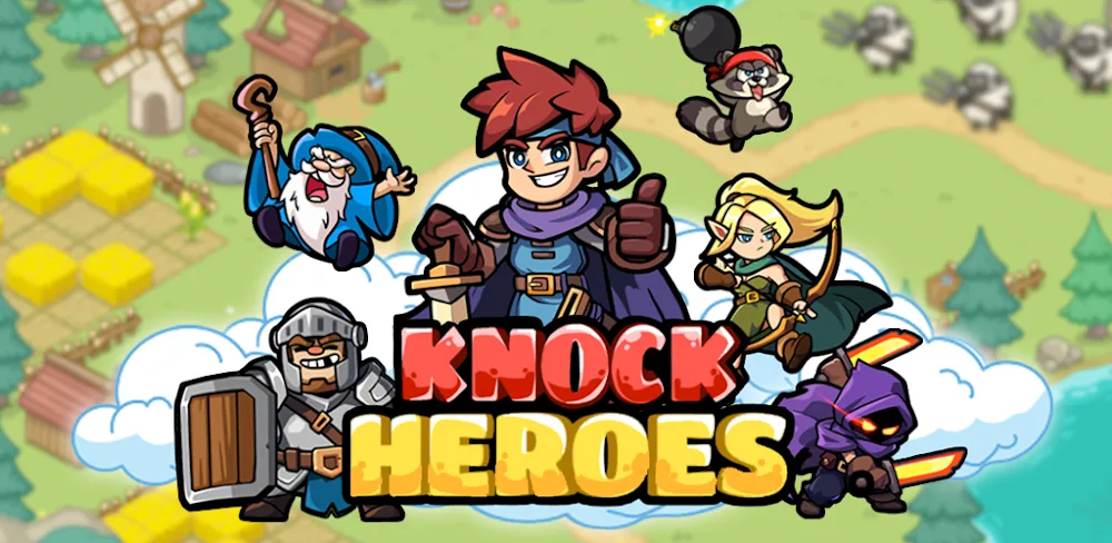 Knock Heroes v1.0.27 MOD APK (Damage, Defense Multiplier, God Mode)