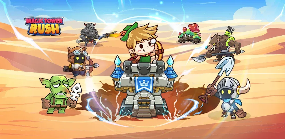 Magic Tower Rush: Idle TD v1.6.7 MOD APK (Menu, High Gems)