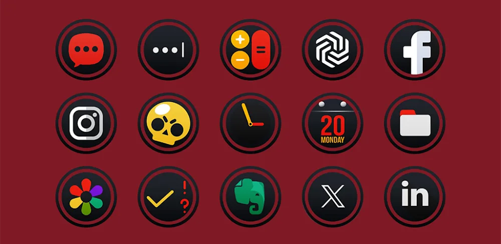Mator Dark icon pack v1.1 APK (Full Version)