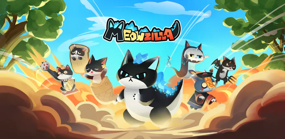 MeowZilla v6 MOD APK (Damage & Defense Multipliers, God Mode)