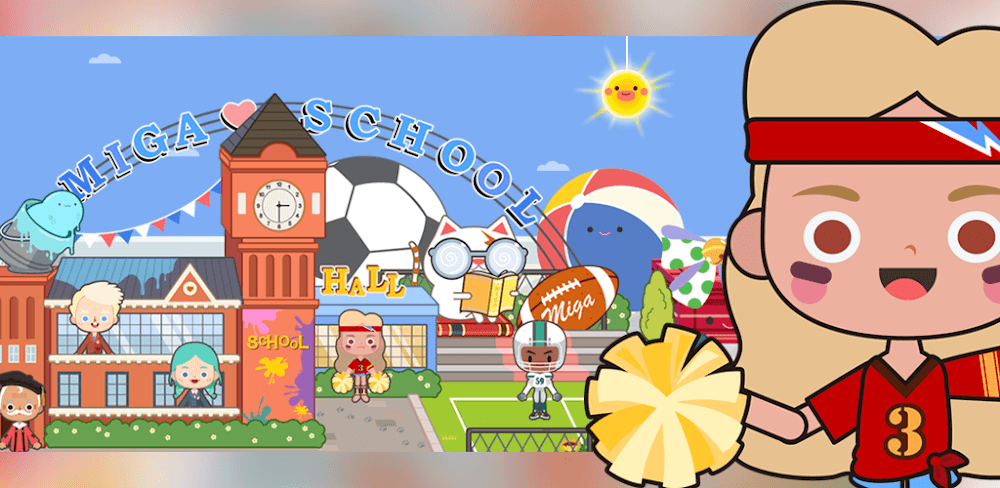 Miga Town: My School v1.9 MOD APK (Unlocked All Maps)