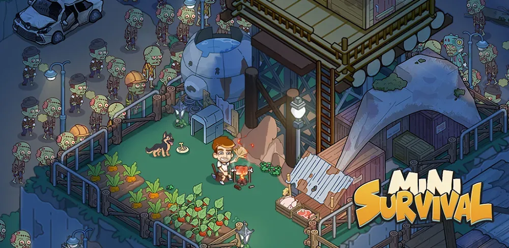 Mini Survival: Zombie Fight v2.8.7 MOD APK (Unlimited Money, Remove ADS)