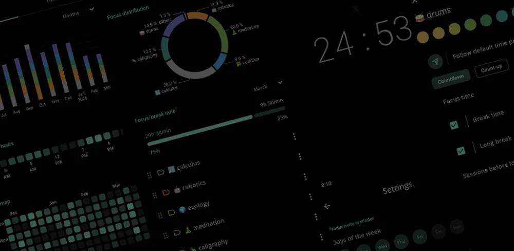 Minimalist Pomodoro Timer v3.0.15 MOD APK (Premium Unlocked)