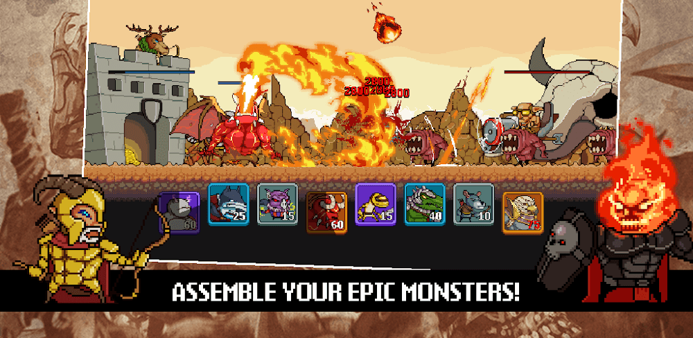 Monsters War MOD APK v2.0.8 (Unlimited Skills. Money, Daily Packs)