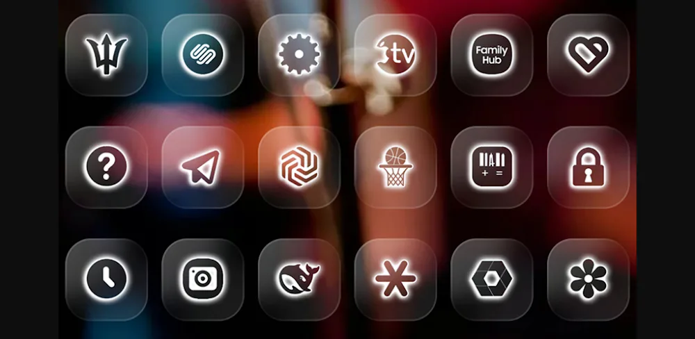 Neon Glass – Icon Pack v1.1 APK (Full Version)