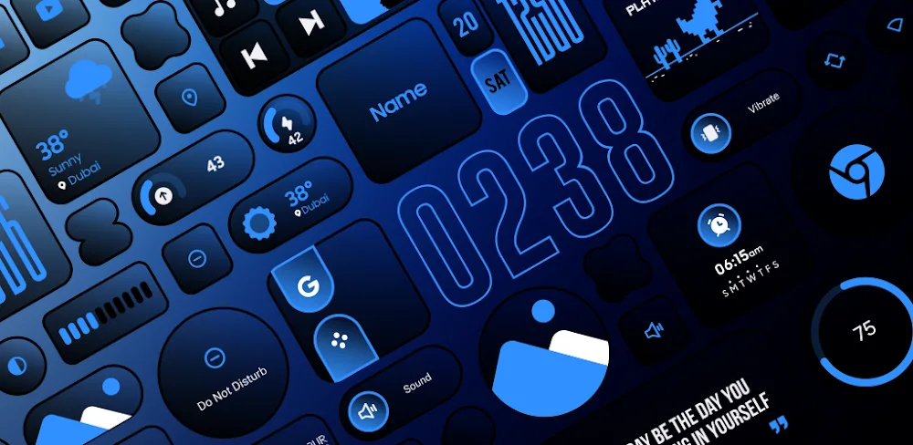 Neon Glass Widgets v1.1.005 APK (Full Version)