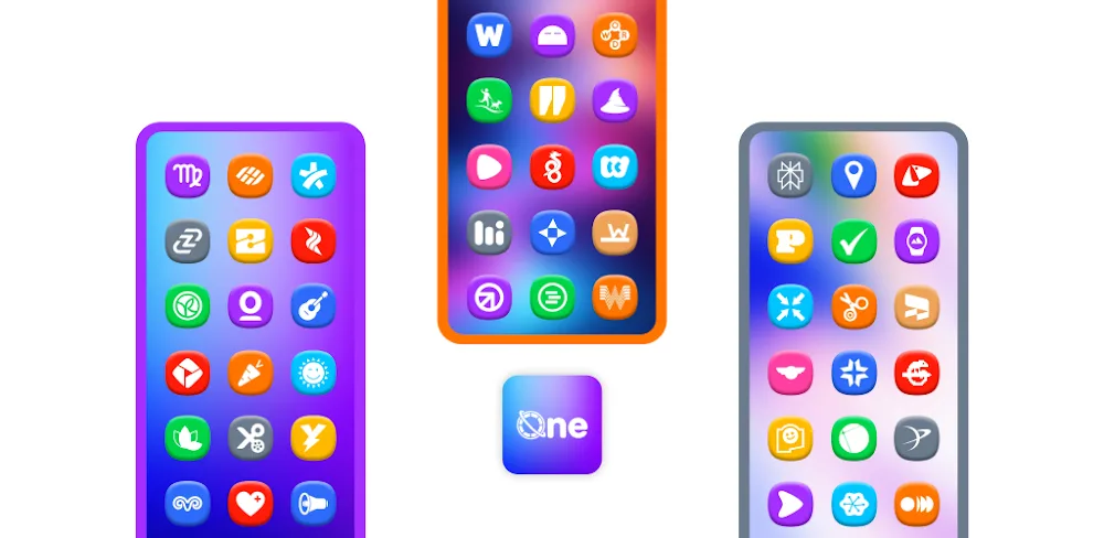 One 3D Color Icon Pack v5.9 APK (Full Version)