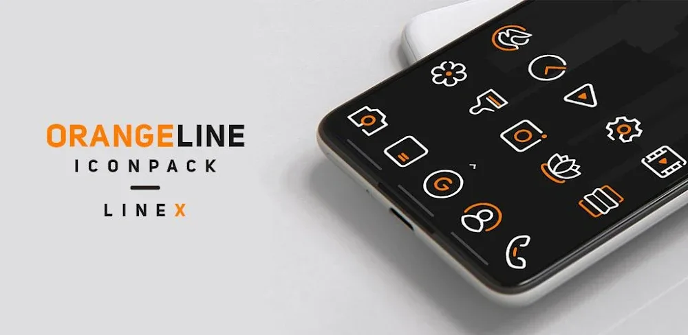 OrangeLine IconPack : LineX v6.8 APK (Full Version)