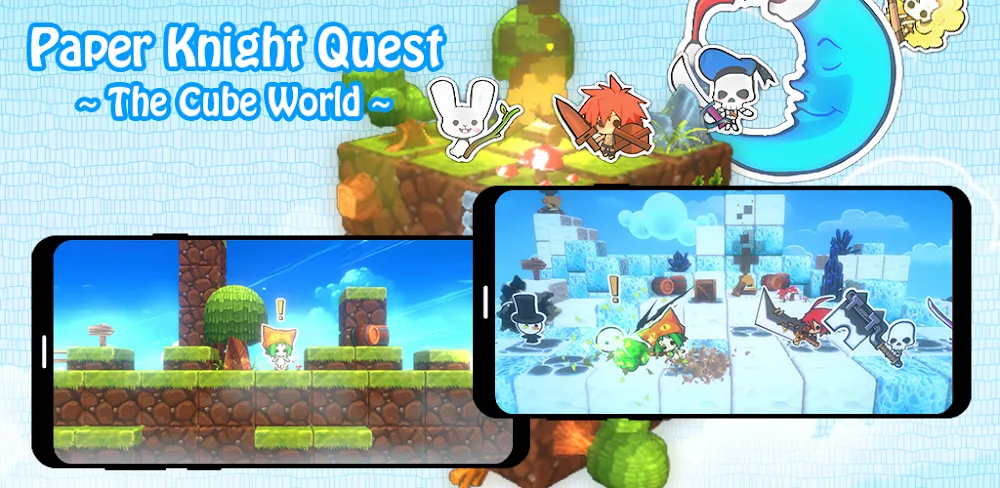 Paper Knight Quest v1.7.4 MOD APK (Menu, Damage & Defense Multiplier, Unlimited Crysto)
