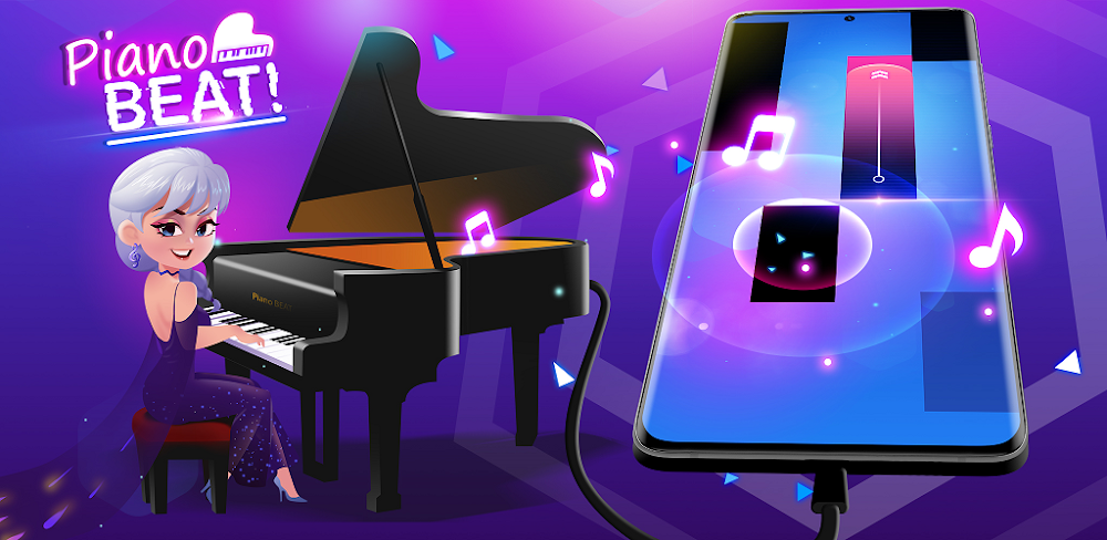 Piano Beat v1.2.5 MOD APK (Unlimited Gold, Unlock Vip)