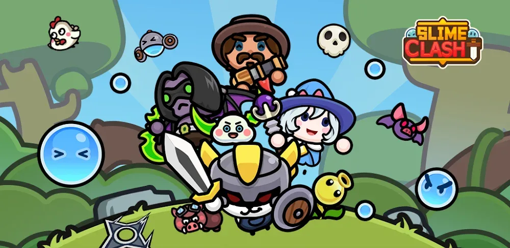 Slime Clash:Roguelike Shooting v1.8 MOD APK (Damage & Defense Multiplier, God Mode)