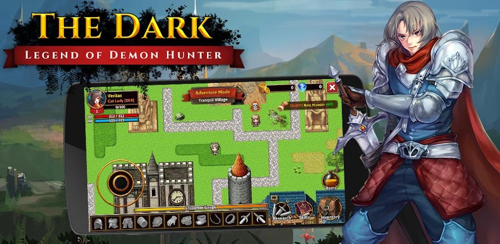 The Dark RPG v2.0.4 MOD APK (Dumb Enemy, Unlimited Diamonds)