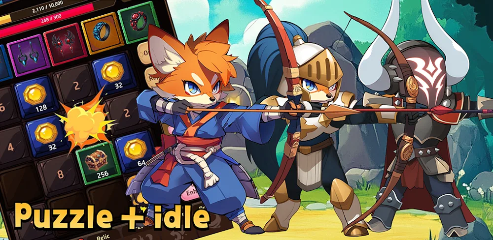 The Legendary Fox Idle v1.207 MOD APK (Menu, Gold, Diamonds. Rubies)