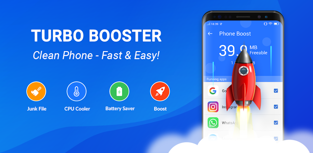 Turbo Booster v7.0 MOD APK (Premium Unlocked)