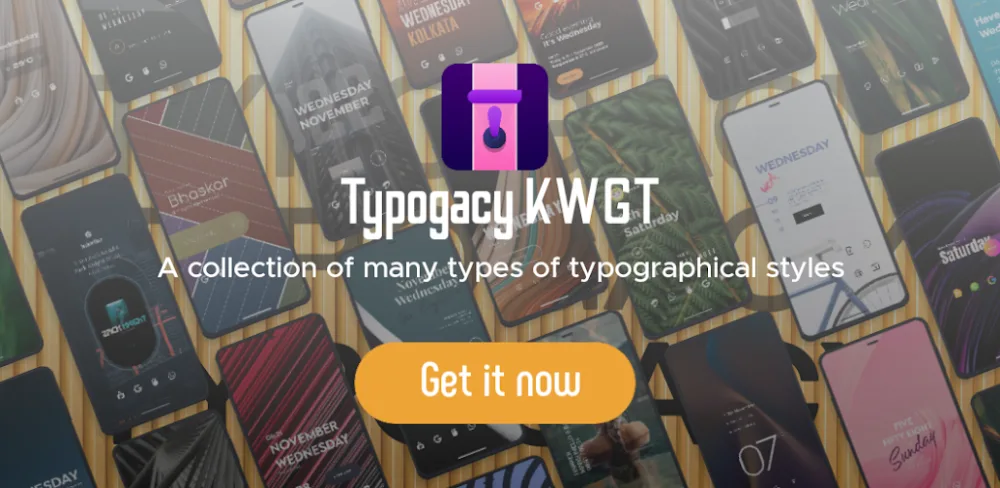 Typogacy KWGT v1.9.2 MOD APK (Full Version)