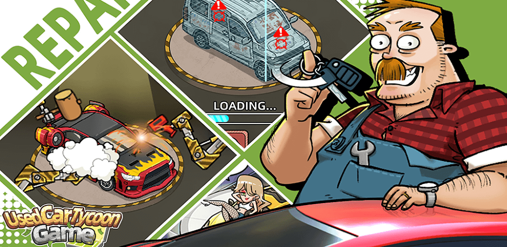 Used Car Tycoon Game v23.7.9 MOD APK (Unlimited Money)