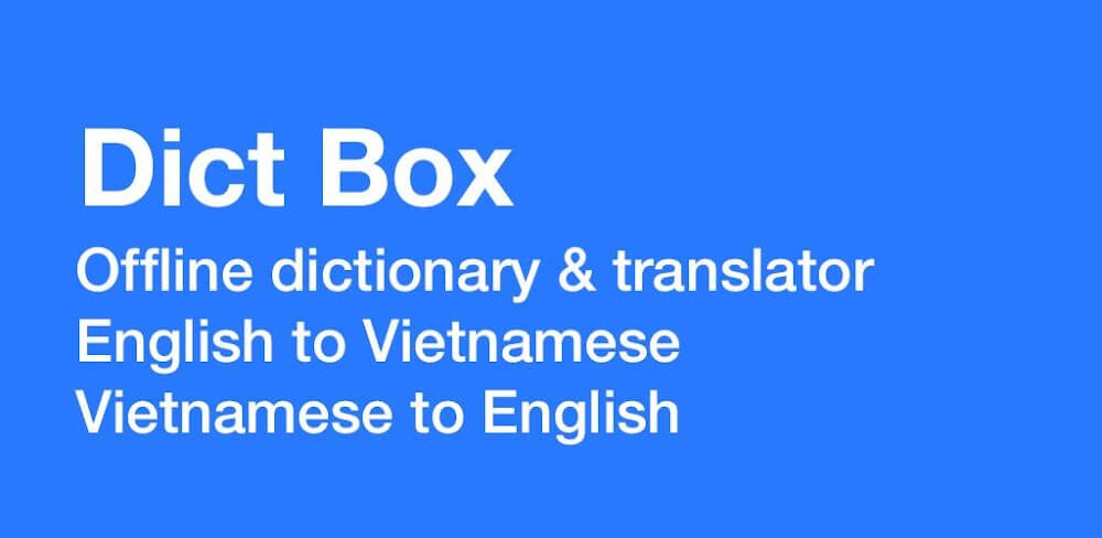 Vietnamese Dictionary Dict Box v9.0.3 MOD APK (Premium Unlocked)