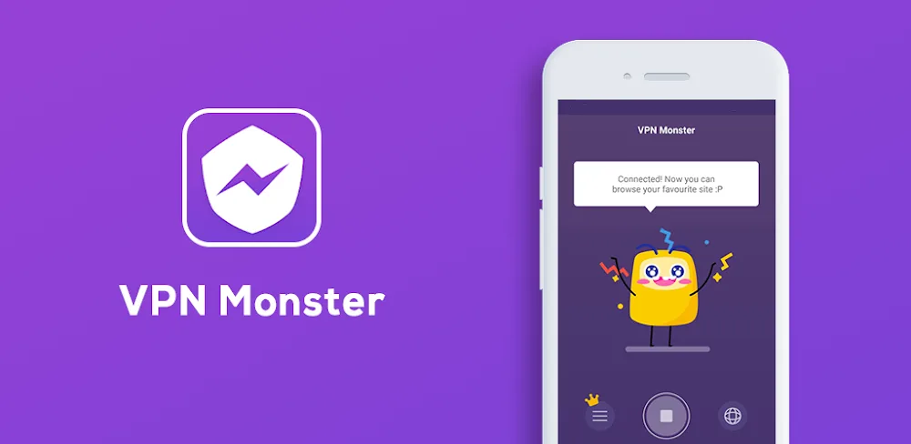 VPN Monster: Super VPN Browser MOD APK v2.0.5 (Premium Unlocked)