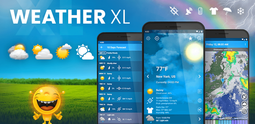 Weather XL PRO v1.5.8.8.wear MOD APK (Premium Unlocked)
