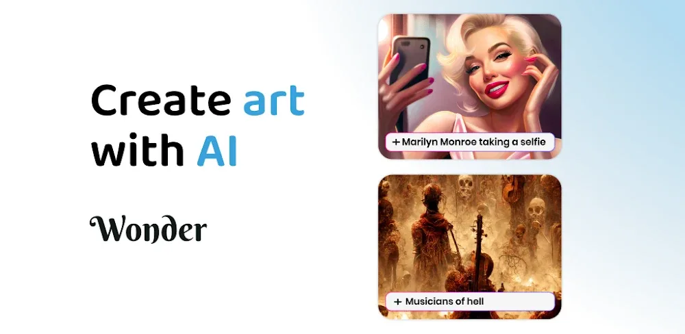 Wonder AI Art Generator v5.1.7 MOD APK (Premium Unlocked)