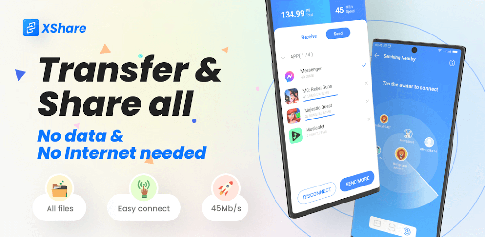 XShare v3.7.0.001 MOD APK (No ADS)