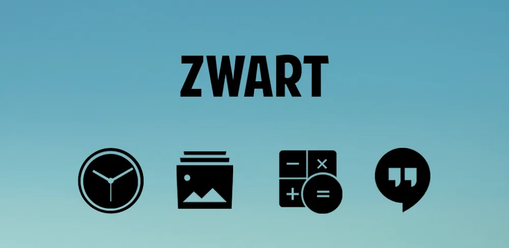 Zwart – Black Icon Pack v25.0.51 APK (Latest Version)