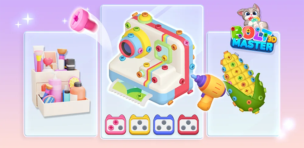 3D Bolt Master v1.3.1 MOD APK (Menu, Free Purchase)